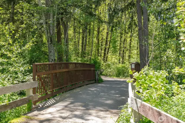 Walking trails and parks just steps away