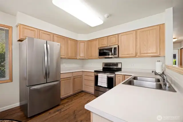 Newer stainless steel appliances