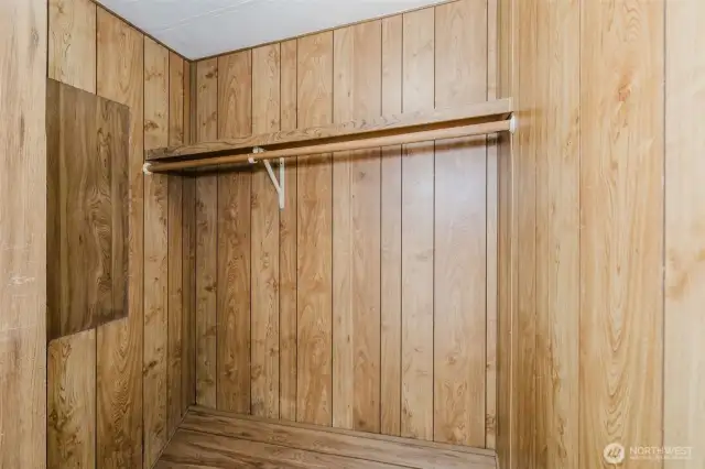 Great walk-in closet in the second bedroom.