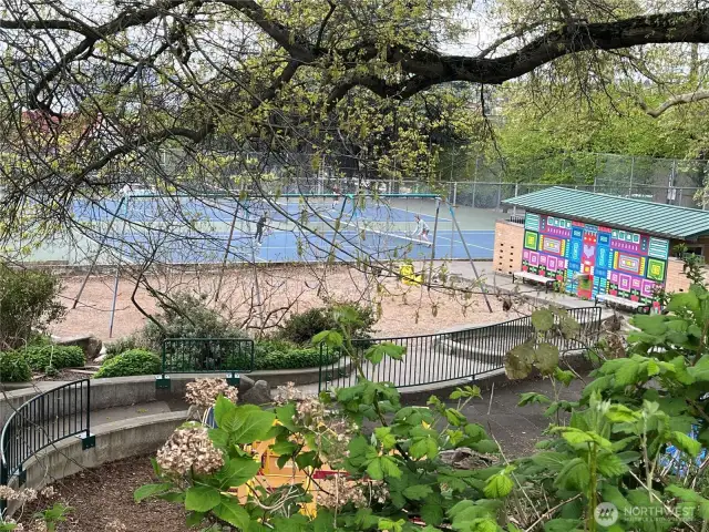 neighborhood park and tennis courts