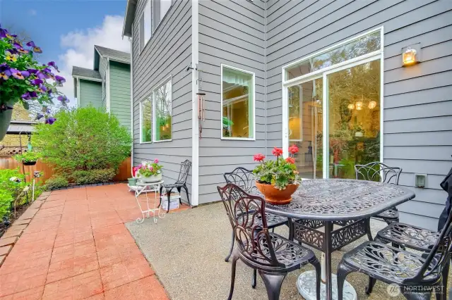 Large patio area