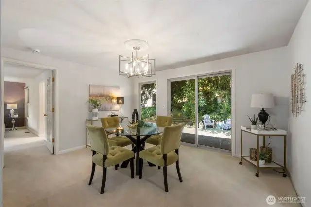 Large patio right off of the Formal Dining area!