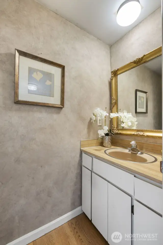 Half bath located off of the Bonus room space
