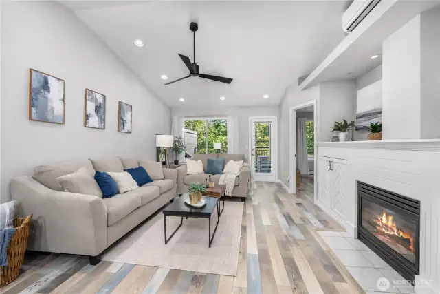 Vaulted Ceiling makes it feel bright and airy!