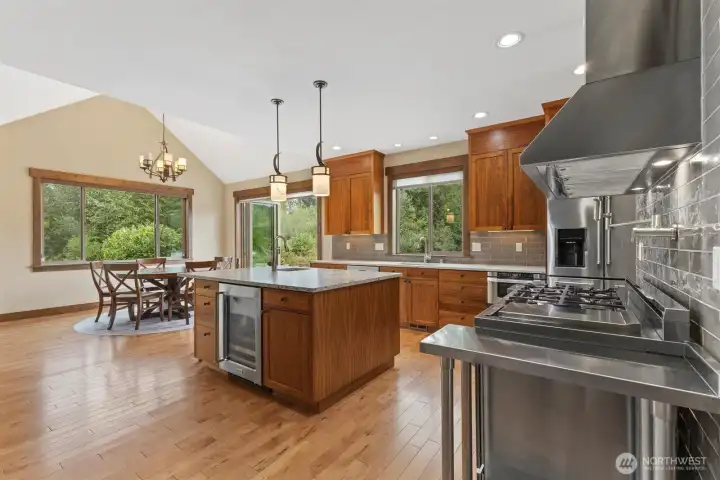 Island with Wine Fridge