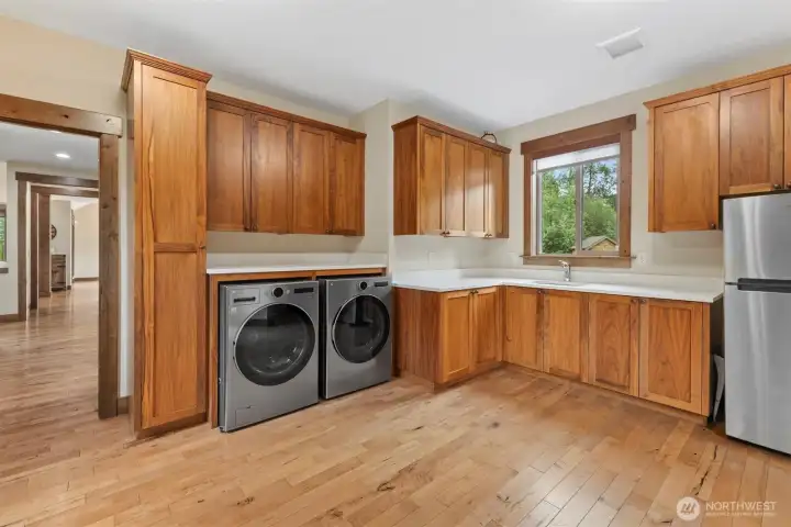 Walnut Cabinetry and Quartz Counter Tops