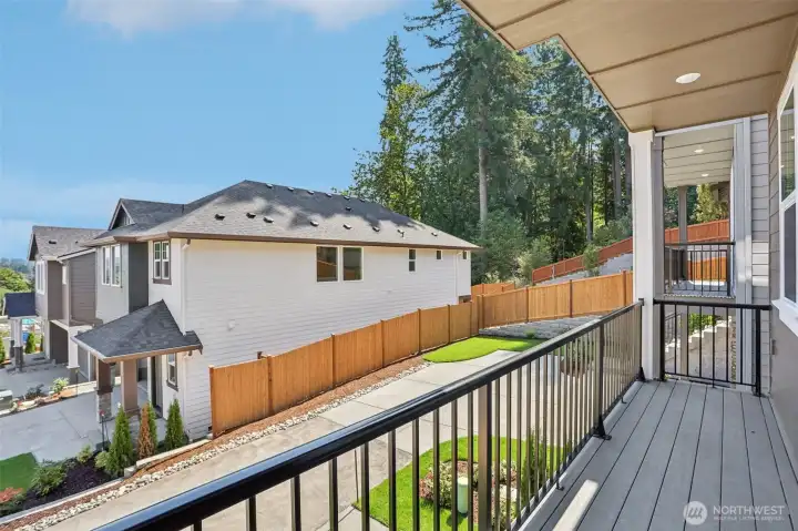 Desirable covered deck off of great room.