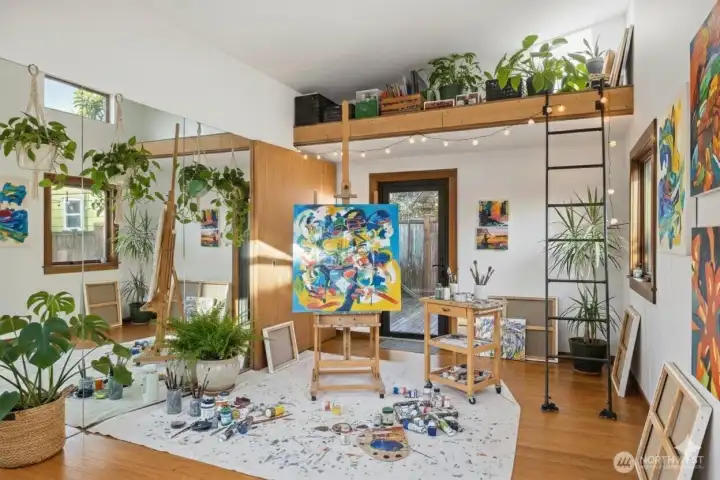 Or a hobby room fitted with greenery & your passion. This image is virtually staged.