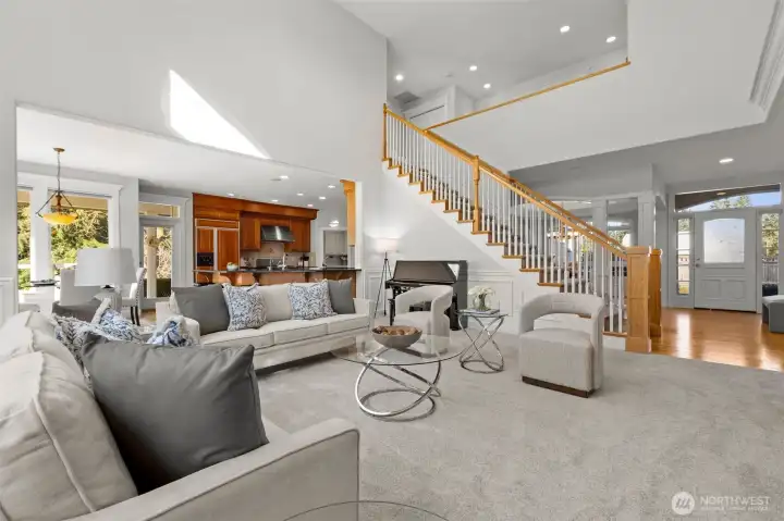 Dramatic two-story great room