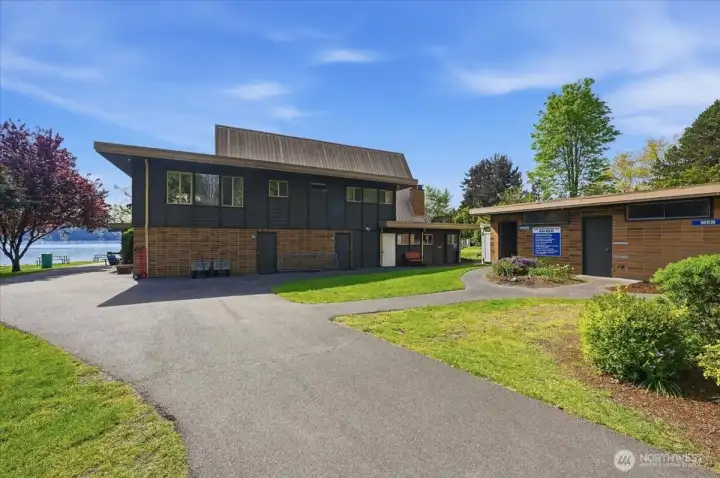 Club house for gatherings.