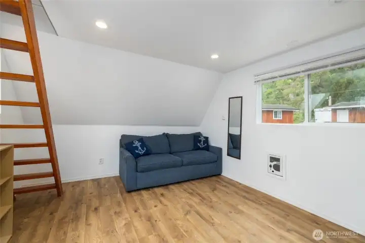 Cabin living room area. Cabin living room area.