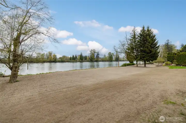 Beautiful river view from the cabin. Beautiful river view from the cabin.