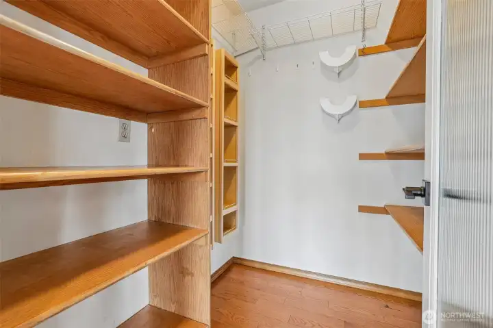 Large Walk-in Pantry by kitchen