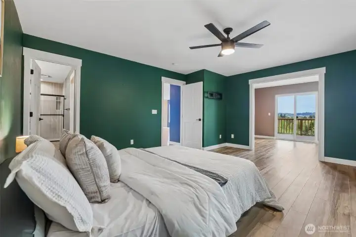 Primary bedroom with and additional office room