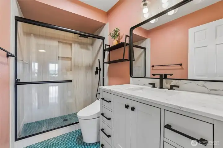 Lower level bathroom