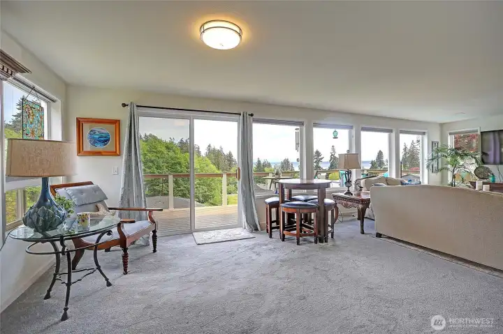 Enjoy seamless indoor/outdoor living with deck access.