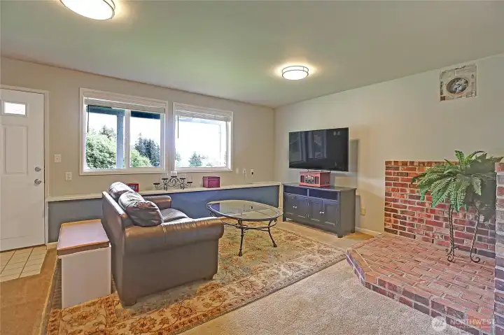 Comfortable lower-level retreat with private exterior access.