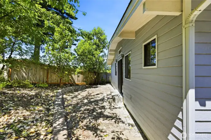 Back Exterior and Low Maintenance Yard
