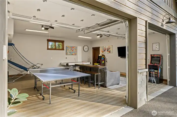 Two Car Garage Game Room
