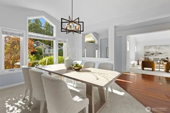 Elegant dining space makes entertaining easy