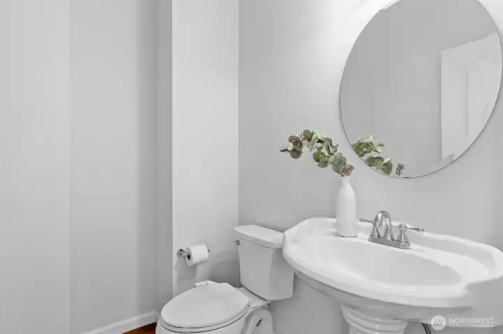 Powder room on main floor