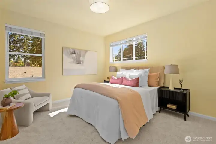2nd Bedroom is large and light filled