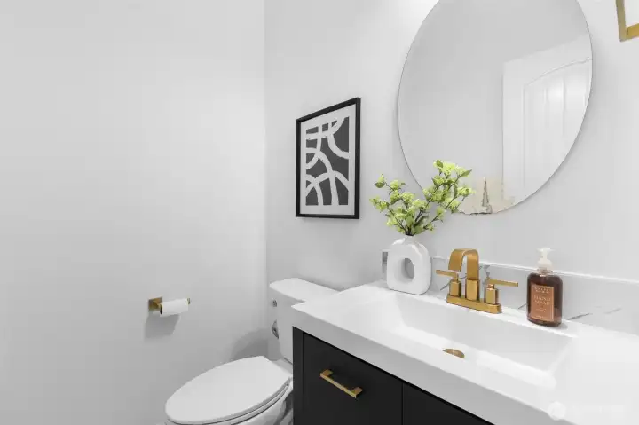 Downstairs bath great for guests
