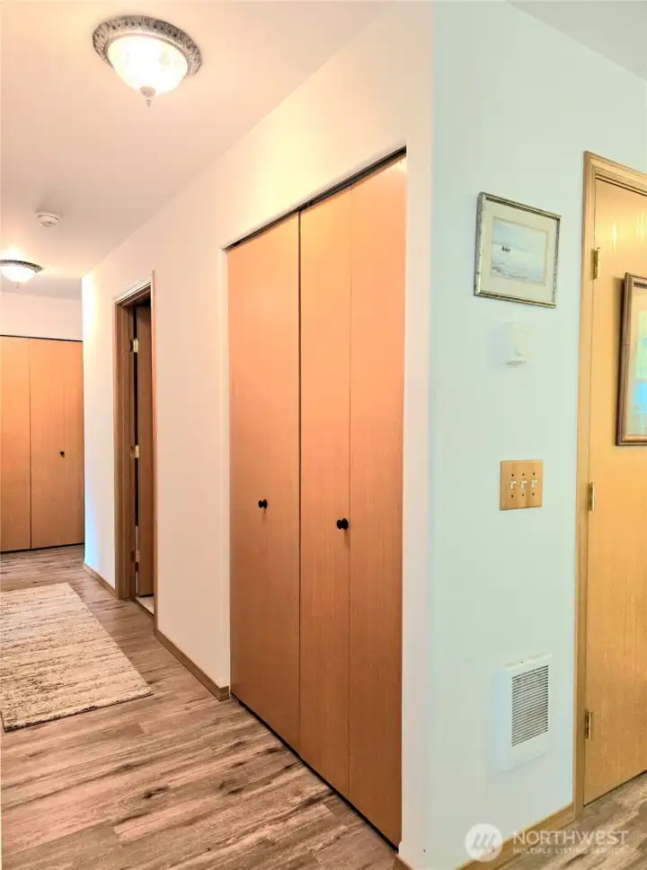 Pantry in hallway.