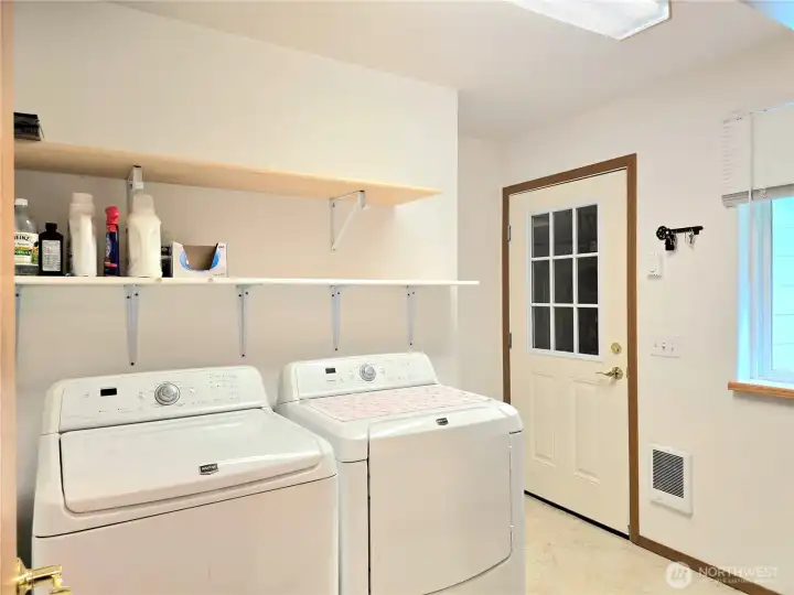 Utility Room to the 2 car garage.