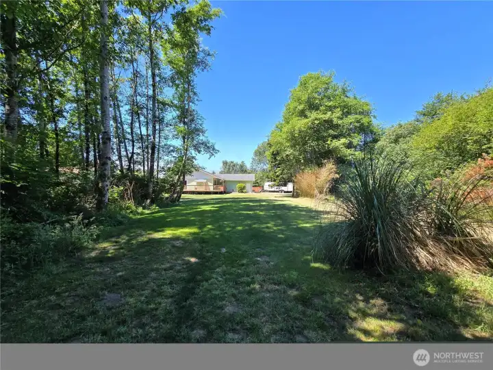 View from the back yard East towards the West
