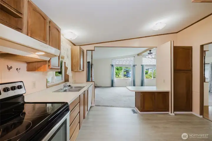 Pantry area to the right there!