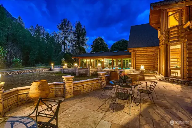 Backyard area for entertaining and grand outdoor living. Experience the quintessential Pacific Northwest.