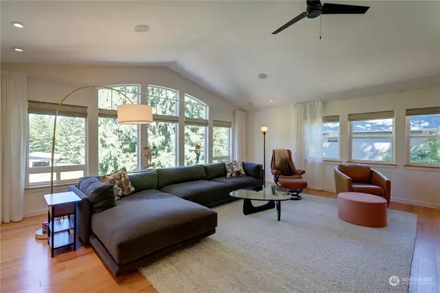 Loving all the natural light in this home. Living room