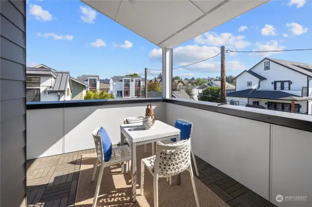 Private balcony accessible from the owner's suite for peaceful mornings.