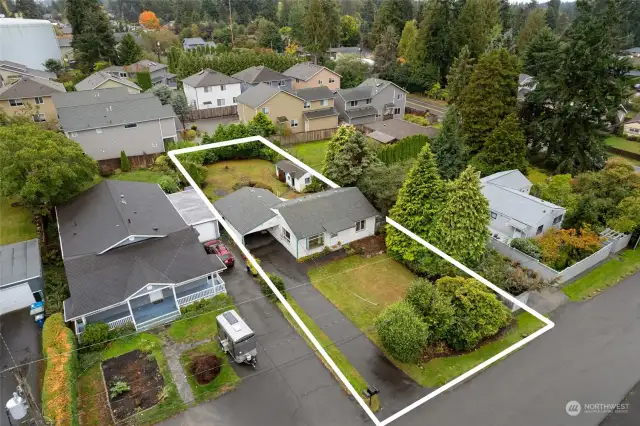 This lovely home sits on over an 8,000 sq ft lot.