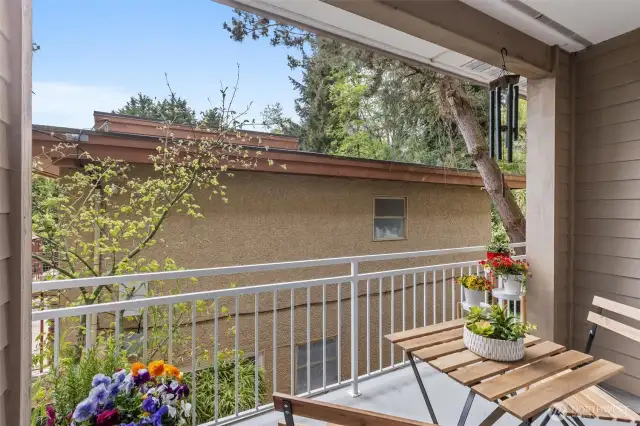 Balcony on the main floor