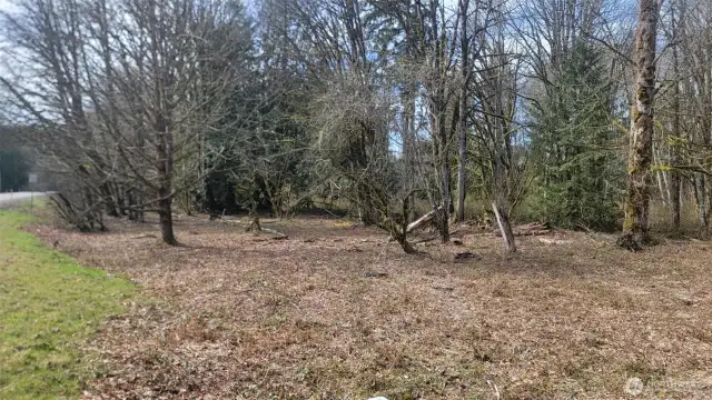 View of the property, it is currently cleared! Travel with caution! Buyer to verify lot lines.