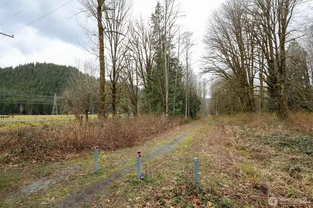 Whitehorse trail direct access along the northern property line.