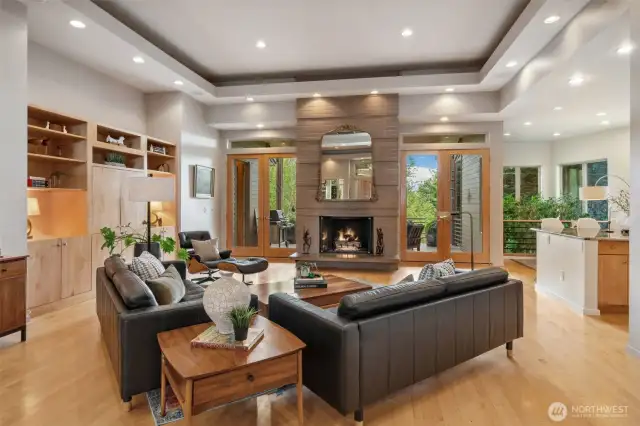 Great Room - Coffered Ceilings