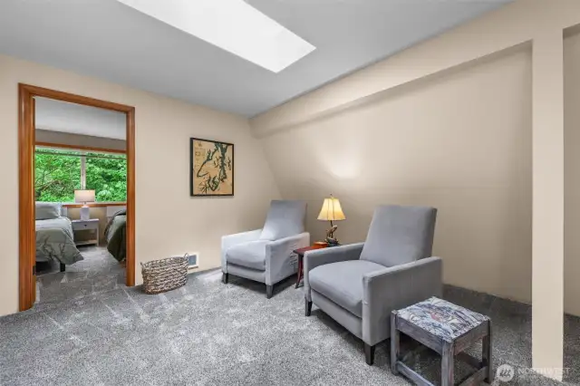 Skylights provide extra light for daytime reading and nighttime star gazing.