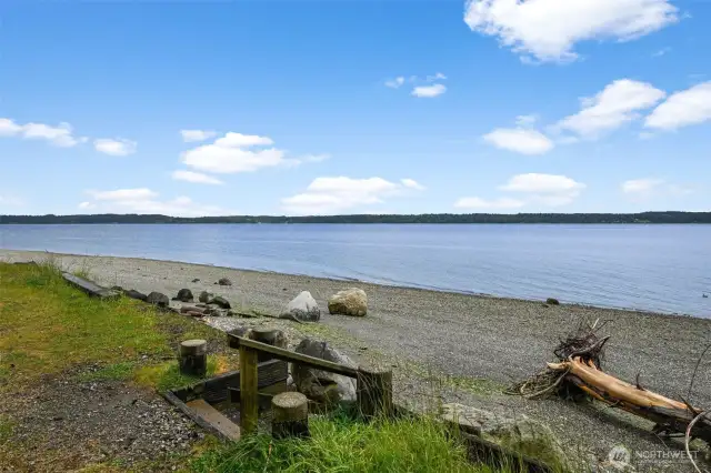 Lovely beaches for walking and just watching the boats go by