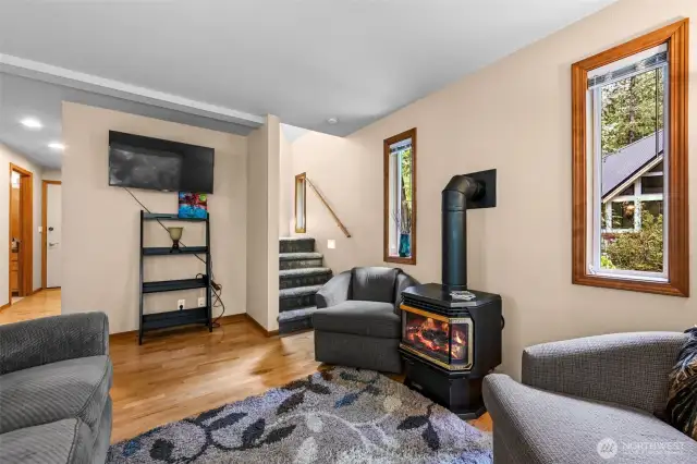 Up the stairs is another level of living spacious living, entertaining and sleepovers.