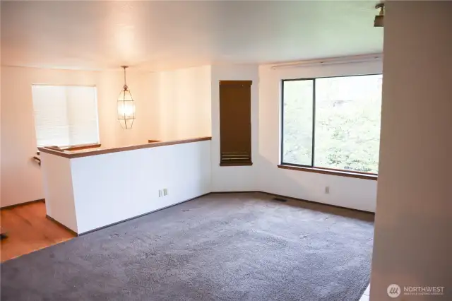 This is the primary living area with huge windows allowing lots of light.