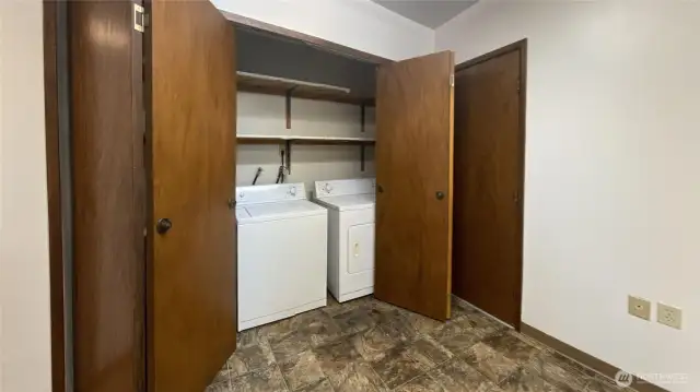 Washer & dryer included.