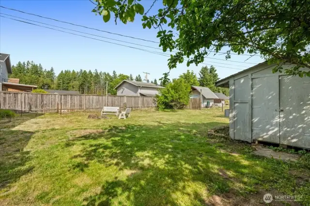 Large yard with so much potential