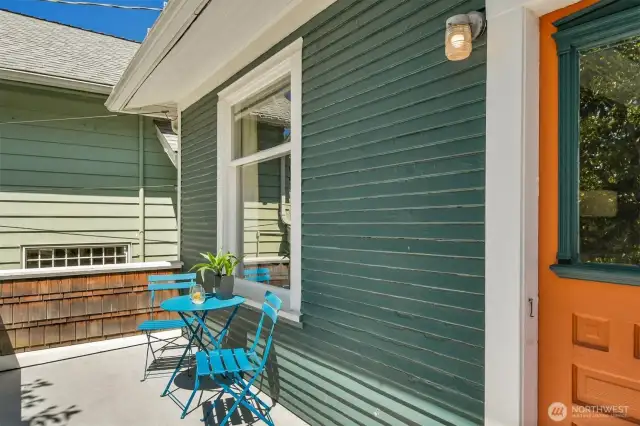 Large, sun-filled front porch.