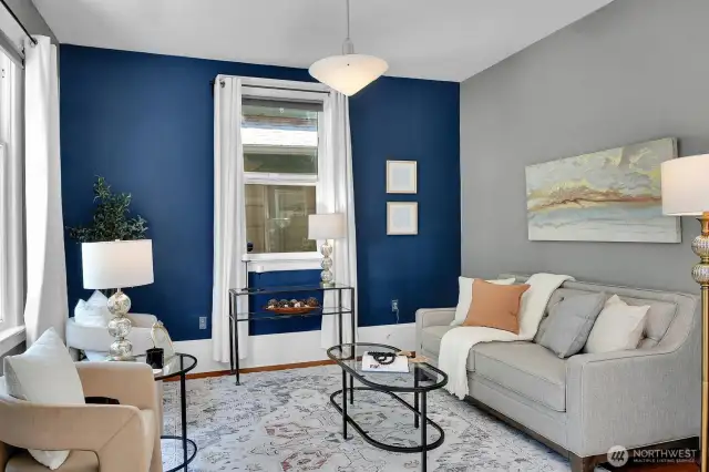 Bright and spacious living room.