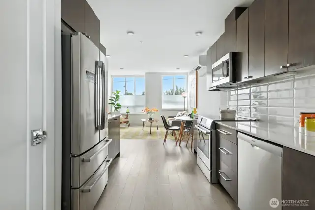 Kitchen with highend appliances