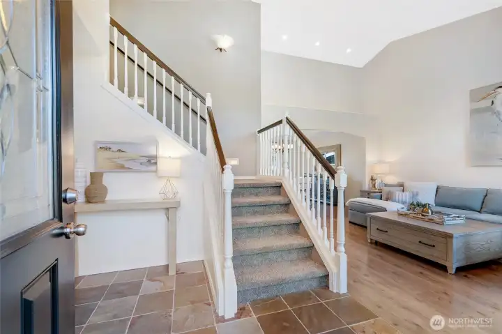 Inviting entry into this lovely home, light and bright