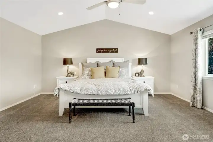 alternate view of primary  bedroom
